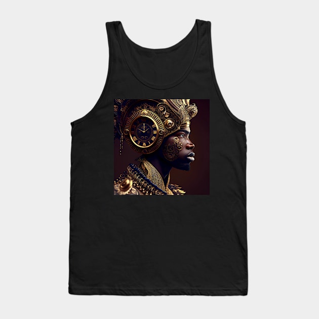 Afro Futuristic Zodiac-Pisces Tank Top by solomonabrams